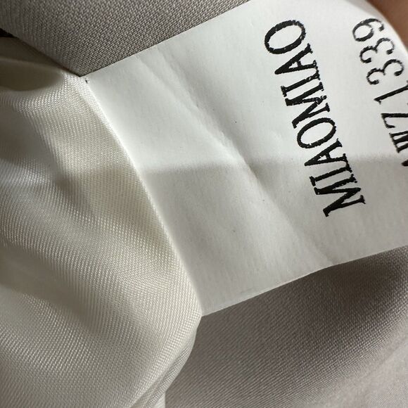 MM 1980 wang. t Blazer Jacket Men 40 Beige 1 Button Modern Streetwear Cashback - Picture 8 of 9